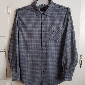 Hurley Gray Long Sleeve Button Up Shirt Size XL - NWOT